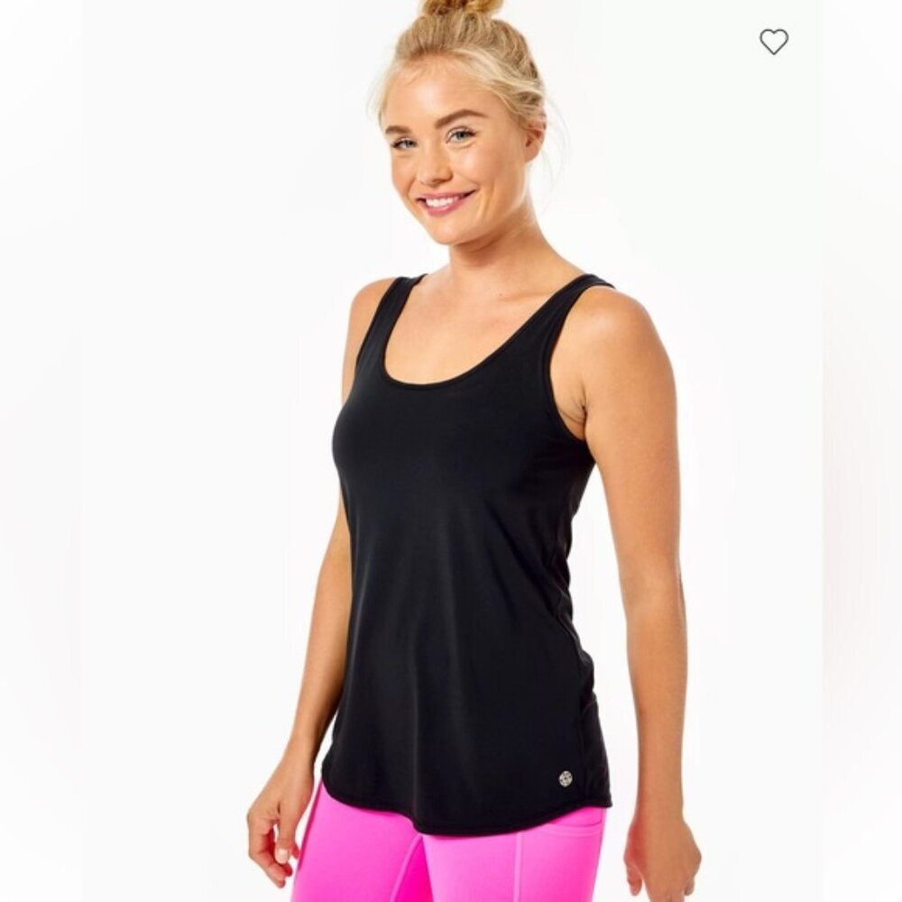 NWT Lilly Pulitzer Sunray Bra Tank Top Onyx UPF +50 XS